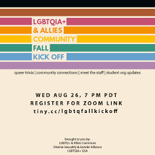 The safe zone resource center will host an lgbtq+ trivia night to commemorate lgbtqia history month. Campus Event Lgbtqia Allies Fall Kick Off Usd News Center University Of San Diego