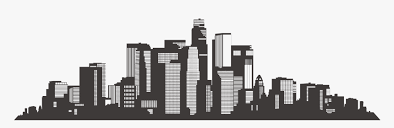 Bring some la style and hollywood glamour to your wall! La Skyline Silhouette Png Building Silhouette Vector Png Transparent Png Kindpng