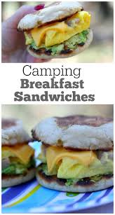 Camping Breakfast Sandwiches Recette Repas Autour Du Feu Repas Camping Nourriture De Camping