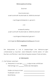 Lies dir die vier wohnungsanzeigen und die fragen zu den wohnungen durch. Hier Herunterladen Vertrag Fur Wohnungstausch