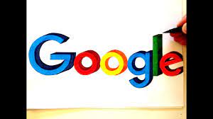 How To Draw Google Logo In 3D - Youtube
