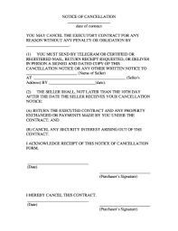 Collection of most popular forms in a given sphere. 29 Printable Contract Cancellation Letter Forms And Templates Fillable Samples In Pdf Word To Download Pdffiller