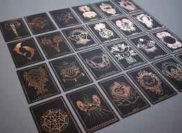 Black And Gold Tarot Deck Preorder Threads Of Fate Oracle Rose Edition Gold Foil Artwork Tarot Deck Of Cards