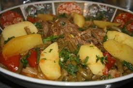 Tajine Agneau Aux Haricots Verts Marka Loubia Khadra Algerian Cuisine Cooking Recipes Algerian Recipes