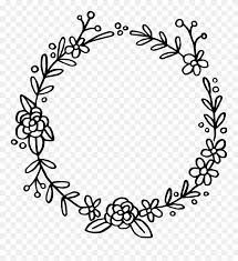 Floral wreath printable flower embroidery patterns. Floral Wreath Svg Free Clipart 5396194 Pinclipart