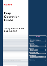 A month or 2 ago, same problem, but was fixed after i found an error message and number. Canon Ir 2420 Easy Operation Manual Pdf Download Manualslib