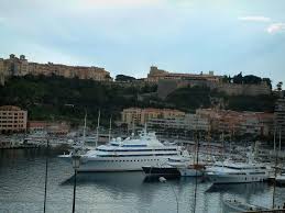 Monaco And Monte Carlo View Of The Monaco Rock And Of The Port Below With Its Yachts Buildings France Monaco Monte Carlo San Francisco Skyline Monte Carlo