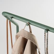 Nikkeby Clothes Rack Gray Green 15 3 4x55 7 8 Ikea In 2020 Clothing Rack Green And Grey Clothes Rail