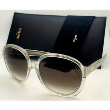 Celine Sunglasses Cl40147i 27f 63 19 Crystal Frame Brown Fade Lenses 071717513138 Celine Sunglasses Crystal With Gold Glitter Frame Brown Gradient Fade Lens Fash Direct