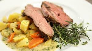 Vom fränkischen metzgermeister mit eigener schlachtung. Wir In Bayern Rezepte Rinderbraten Von Der Hohen Rippe Mit Krauter Senfkruste Und Kartoffel Meerettich Gemuse Rezepte Wir In Bayern Br Fernsehen Fernsehen Br De