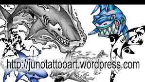 Attractive shark head tattoo design for sleeve by benjamin laukis. Shark Tattoos Get A Custom Tattoo Design 100 Online