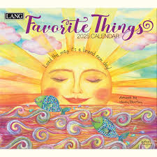 LANG Favorite Things 2025 13.4 x 24 Inch Monthly Deluxe Wall Calendar