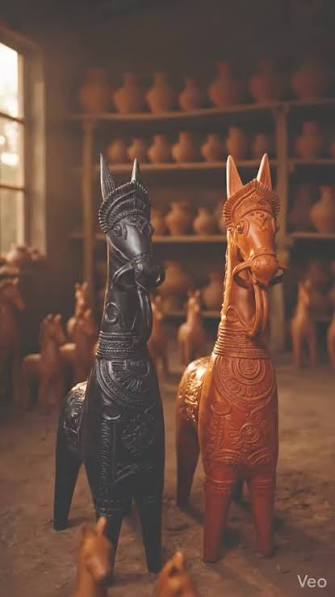 Ayyanar Temple Terracotta Horses Tamil Nadu