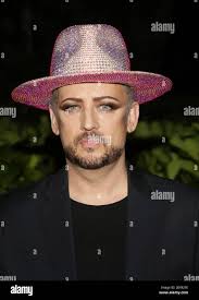 MIAMI BEACH, FL- AUG 15: Boy George is seen at Wall Miami Beach during the  Culture Club Official party at The W South Beach Hotel