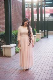 Modest Blush Pink Chiffon And Lace Bridesmaid And Special Occasion Dre Bridesmaid Dresses Plus Size Blush Pink Bridesmaid Dresses Long Sleeve Bridesmaid Dress