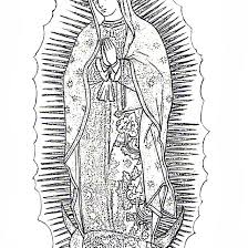Virgen Maria Para Colorear
