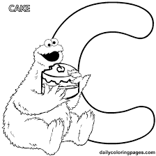 Monster Coloring Pages Sesame Street Coloring Pages Letter C Coloring Pages
