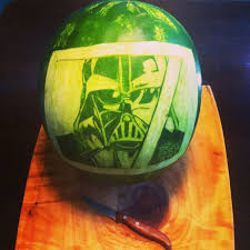 Star Wars Watermelon Darth Vader Foodporn Melon Carving Watermelon Carving 4th Of July Watermelon Watermelon Carving Wedding