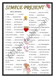 To show a fact or something that is always true Simple Present Tense 1 Esl Worksheet By Yaniky