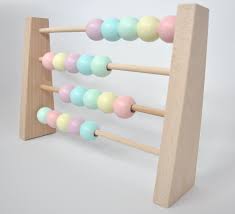 Gorgeous Pastel Wooden Abacus Pastel Playroom Pastel Nursery Decor Rainbow Room Decor