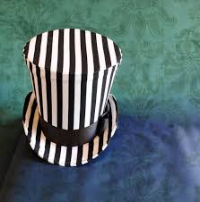 Black And White Striped Top Hat Striped Top Hat Steampunk Circus Ladies Top Hat Halloween Top Hat For Women Gothic Mini Top Hat Black White Tim Burton Hat Made To Order Top Hats For Women Steampunk Circus Top Hat