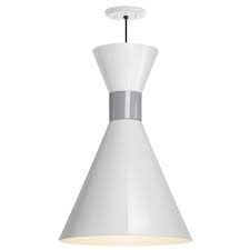 Shop Troy Rlm Lighting Mid Century 12 Inch Pendant Gloss White Shade Flannel Gray Center Adapter Overstock 20289548