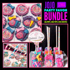 Jojo Siwa Chocolate Birthday Party Favor Bundle Lollipops Cake Pops Candy Table Chocolate Favors Rainbow Dessert Unicorn Jojo Bow Cake Pops Jojo Siwa Chocolate Favors