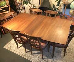 Download broyhill dining room table and chairs plans for free to set as dekstop background. Broyhill Sculptra Walnut Dining Set Dunepad