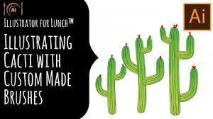 Ever wanted to learn adobe illustrator cc basics while creating real world projects from scratch? Illustrator For Lunch Illustrating Cacti With Custom Made Brushes Helen Bradley Skillshare