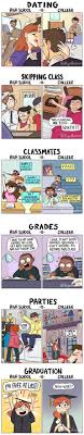 High School Vs College Funny Stories Funny School Stories Funny Pictures