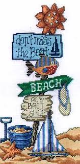 This summer themed kit features a beach scene. 79 Cross Stitch Beach Water Ideas Cross Stitch Stitch Cross Stitch Patterns