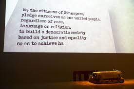 Anda akan belajar pemahaman bahasa melayu, tatabahasa, simpulan bahasa, peribahasa dan sebagainya dalam latihan yang diberi. Singapore National Pledge Wikipedia