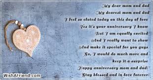 Being your son i would like to wish you on your special day. My Dear Mom And Dad Anniversary Poem For Parents