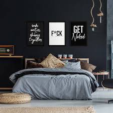Naughty Poster Set In 2021 Home Decor Bedroom Bedroom Design White Bedroom Decor