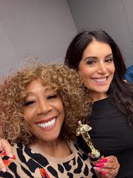 Her reports from Hollywood are fabulous ….my girl @aliciavitarelli @6abc  stopped our @wdasfm studios last week with my Oscar 🤗