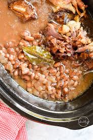 This recipe calls for boiling the hocks first and then finishing them in the oven with a glaze of beer and honey, resulting in flavorful meat with crispy, golden skin. Crock Pot Pinto Beans With Ham A Pinch Of Healthy