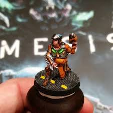 Painting the first tutorial for nemesis! 52 Nemesis Ideas Miniatures Board Games Miniature Painting