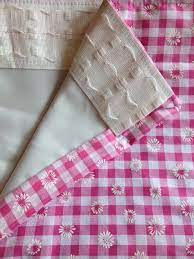 Fushia Cerise Daisy Print Gingham Curtains Blackout Lined With 3 Pencil Pleat Tape Gingham Curtains Curtains With Blinds Pencil Pleat