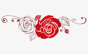 Red Rose Silhouette Rose Clipart Rose Art Love Decorations