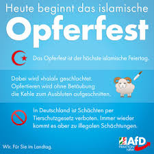 Die feierlichkeiten beginnen allerdings schon. Islamischer Feiertag Hochsaison Fur Illegales Schachten Afd Fraktion Nrw