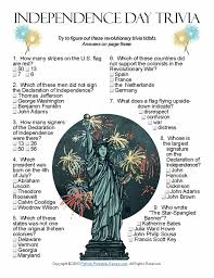 This federal holiday was formalized as a way of remembering and. 10 Best Images Of Fourth Of July Trivia Printable July 4th Trivia Questions And Answers 4th Of July Prin 4th Of July Trivia 4th Of July Games Fourth Of July