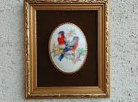 Vintage Staffordshire Fine Bone China vogelschilderij - handgemaakt in  Engeland