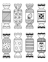 Halloween isn't just about ghosts and frights, it's also about lollipops, candy corn, caramel apples, and other sweet delights. Candy Coloring Page Free Printable Pdf From Primarygames