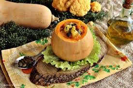 Ricette con semi di zucca. Crema Di Zucca E Cavolfiore Arancione Con Semi Tostati