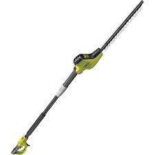 Trim shrubs and hedges up to 10 feet high with a cordless pole hedge trimmer that will help you get the job done fast. Ryobi Rpt4545m Telescopic Articulating Pole Hedge Trimmer 230v Machine Mart Machine Mart