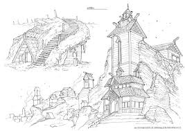 esteban moraga feng zhu design art and architecture fantasy illustration structure architecture
