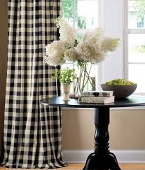 Black And Cream Buffalo Check Curtains Buffalo Check Rod Pocket Curtains Country Curtains Com Home Plaid Curtains Decor