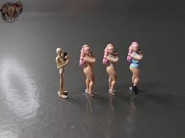 1/87 X-Ray Frauen Nackt Selfie bis auf die Knochen FKK Erotik Sexy Figur H0  HO | eBay