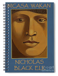 Nicholas Black Elk-Wicasa Wakan Spiral Notebook by William Hart McNichols