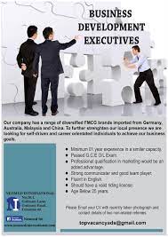 While business development executives focus on building relationships, they also need to be. Business Development Executive